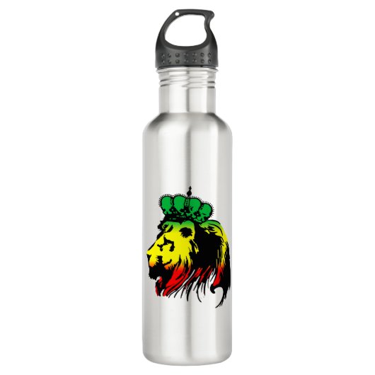 Rasta Lion Judah Waterfles (Voorkant)