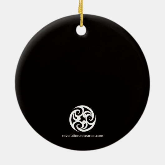 Rasta Lion Keramisch Ornament (Achterkant)