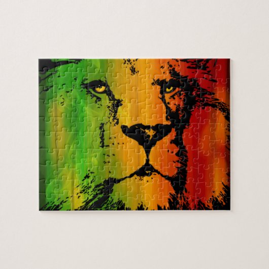 Rasta Lion Legpuzzel (Horizontaal)