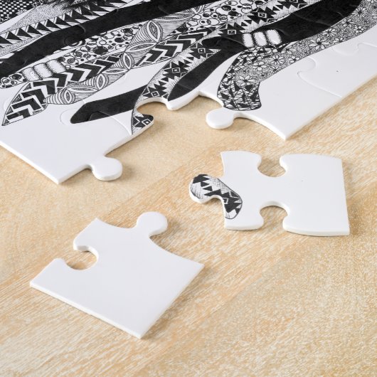 Rasta Lion Legpuzzel (Zijkant)