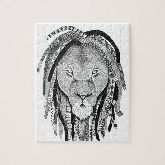 Rasta Lion Legpuzzel (Verticaal)