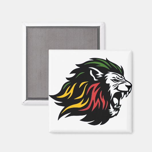 Rasta Lion Magneet (Voorkant / Achterkant)