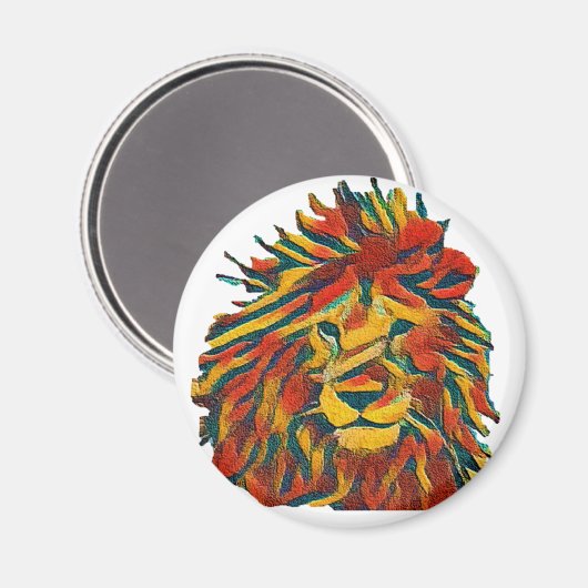 Rasta lion magneet (Voorkant / Achterkant)