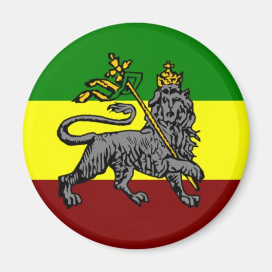 Rasta Lion Magneet (Voorkant)