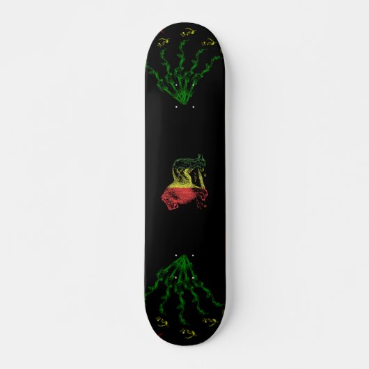 Rasta Lion Persoonlijk Skateboard (Voorkant)