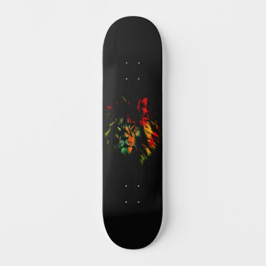Rasta Lion Persoonlijk Skateboard (Voorkant)