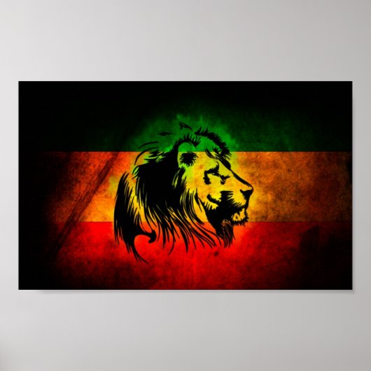 Rasta Lion Poster (Voorkant)
