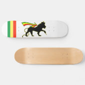 Rasta Lion, rood, goud en groen Persoonlijk Skateboard (Horizontaal)