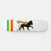 Rasta Lion, rood, goud en groen Persoonlijk Skateboard (Horizontaal)