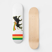 Rasta Lion, rood, goud en groen Persoonlijk Skateboard (Voorkant)
