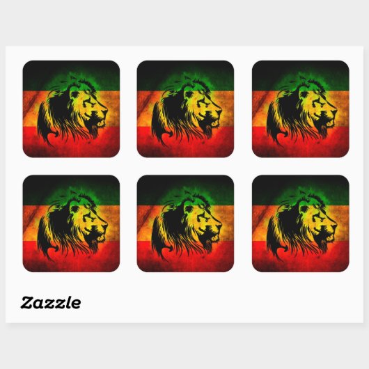 Rasta Lion sticker (Vel)