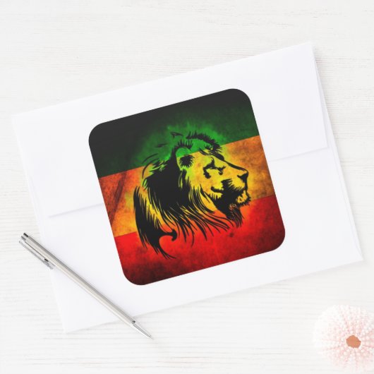 Rasta Lion sticker (Envelop)