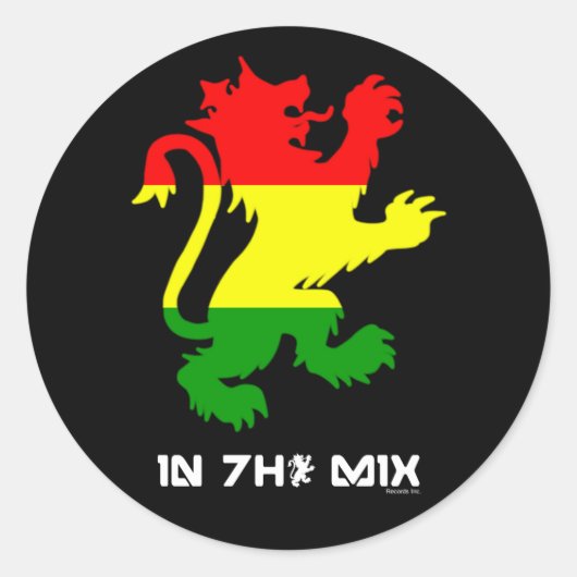 Rasta Lion Stickers (Voorkant)