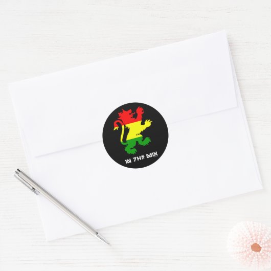 Rasta Lion Stickers (Envelop)
