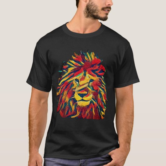 Rasta lion t-shirt (Voorkant)