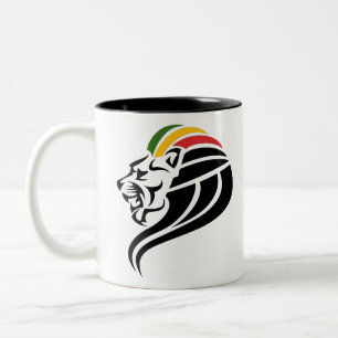 Rasta Lion Tweekleurige Koffiemok