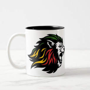 Rasta Lion Tweekleurige Koffiemok
