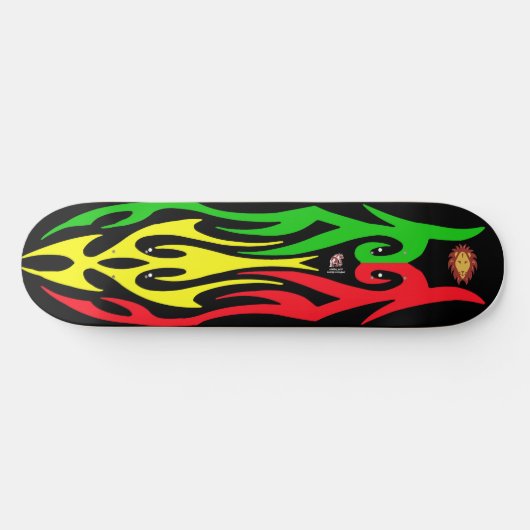 Rasta Lion Zion Persoonlijk Skateboard (Horizontaal)
