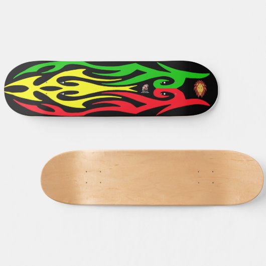 Rasta Lion Zion Persoonlijk Skateboard (Horizontaal)