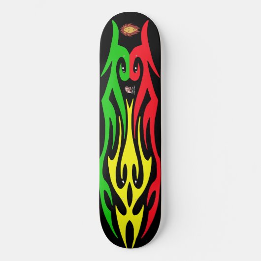 Rasta Lion Zion Persoonlijk Skateboard (Voorkant)