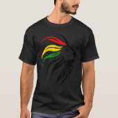 Rasta Live Up Apparel Rasta Lion Design T-shirt (Voorkant)