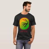 Rasta Live Up jah Live Lion T-shirt (Voorkant volledig)