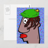Rasta Man Briefkaart (Voorkant / Achterkant)