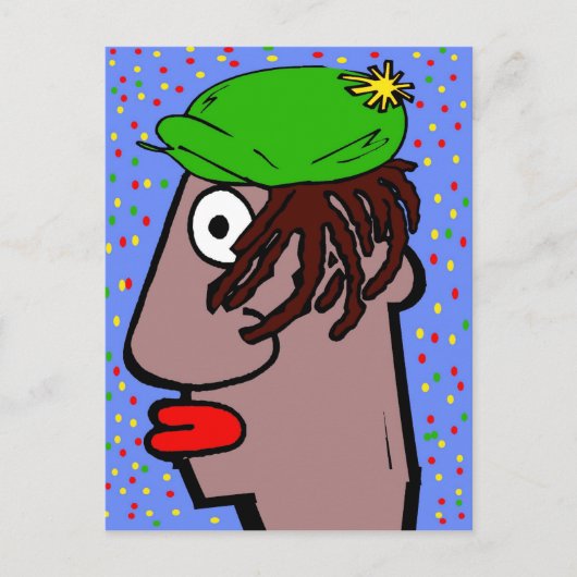 Rasta Man Briefkaart (Voorkant)