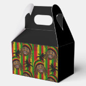 Rasta Man Dank je verjaardag of bruiloft Bedankdoosjes (Achterkant)