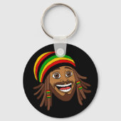 Rasta Man Eén Liefde Sleutelhanger (Voorkant)