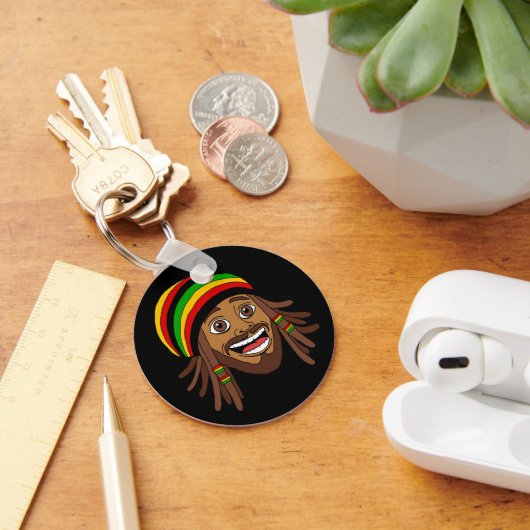 Rasta Man Eén Liefde Sleutelhanger (Bureau)
