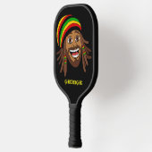 Rasta Man Jamaicaans Pickleball Paddle (Links)