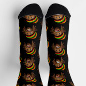 Rasta Man Reggae Patterned Sokken (Top)