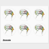 Rasta man stam 3-inch sticker 6 verpakking (Vel)