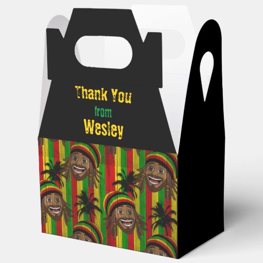 Rasta Man Thank You Birthday or Wedding Bedankdoosjes (Open)