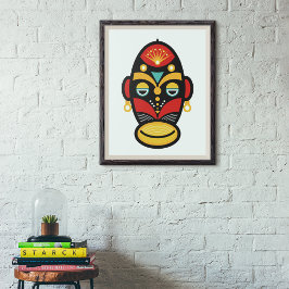 Rasta Mask Canvas Afdruk