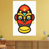 Rasta Mask Canvas Afdruk (Insitu (Woonkamer))