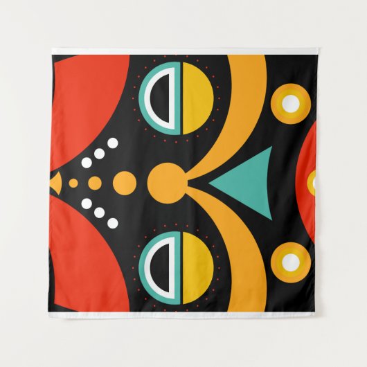 Rasta Mask Wandkleed (Voorkant (horizontaal))