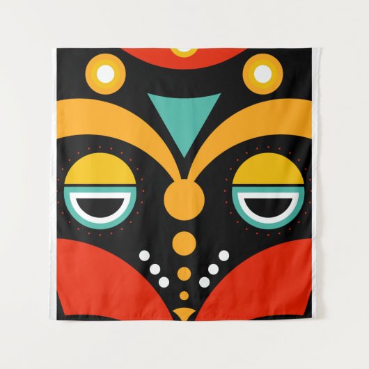 Rasta Mask Wandkleed (Voorkant)