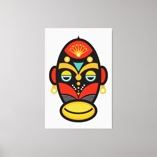 Rasta Masker Canvas Afdruk (Voorkant)