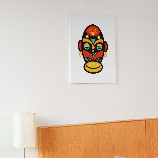 Rasta Masker Canvas Afdruk