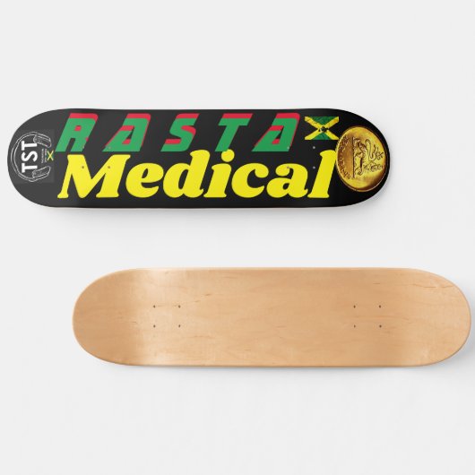 RASTA MEDICAL 8 1/2" Skateboard Deck (Horizontaal)