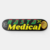 RASTA MEDICAL 8 1/2" Skateboard Dek (Horizontaal)