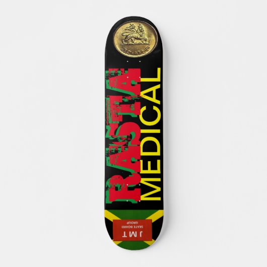 RASTA MEDISCH skateboard, 7 ¾-inch deck Persoonlijk Skateboard (Voorkant)