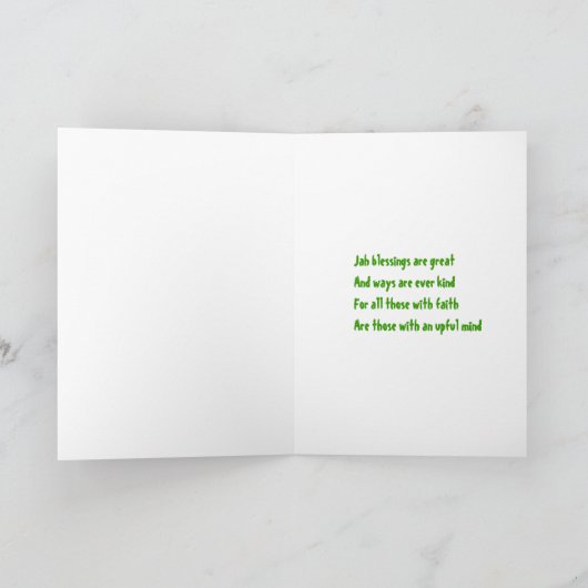 Rasta moederdag Wenskaarten Kaart (Binnen)