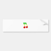 Rasta Music Note Bumpersticker (Voorkant)