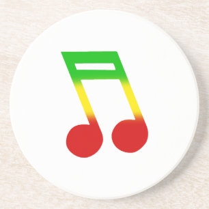 Rasta Music Note Zandsteen Onderzetter