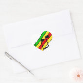 Rasta Music Personeel Hart Sticker (Envelop)