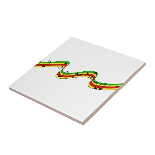 Rasta Music-staf Tegeltje (Zijkant)