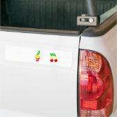 Rasta Note en Treble Clef Bumpersticker (Op Truck)